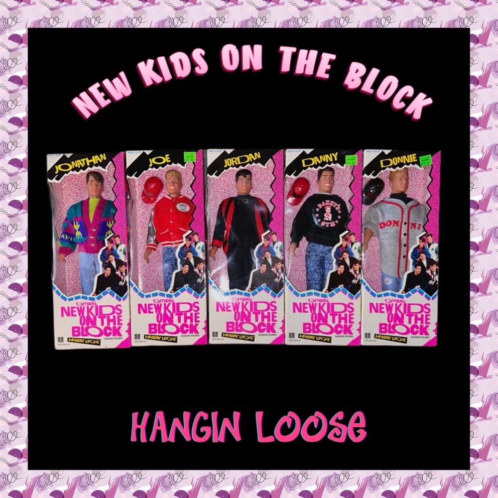 Lot of 2 - Complete 1990 set of 5 The New Kids On The Block Dolls.